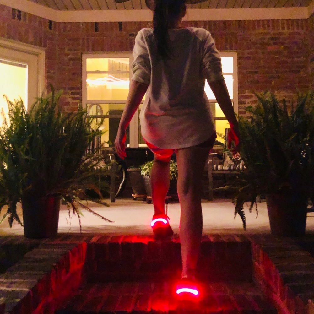 Running lights OS NWOT sneakers LED jogging safety - Picture 1 of 8